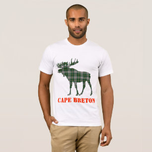Cape Breton Tartan plaid moose customizable shirt