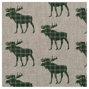 Cape Breton  Tartan plaid moose fabric