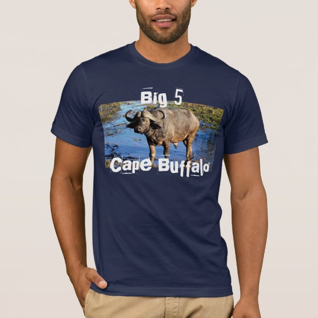 Cape Buffalo big 5 safari t-shirts (Front)
