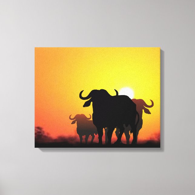 Cape Buffalo Canvas Print (Front)