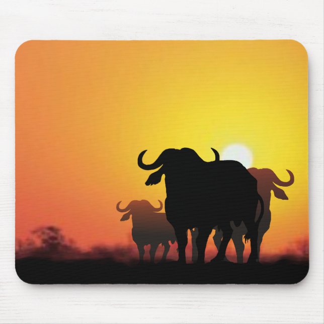 Cape Buffalo Mouse Pad (Front)