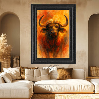 Cape Buffalo South Africa Wall Art Painting Canvas