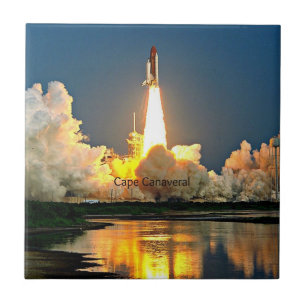 Cape Canaveral Florida Launch Pad Ceramic Tile