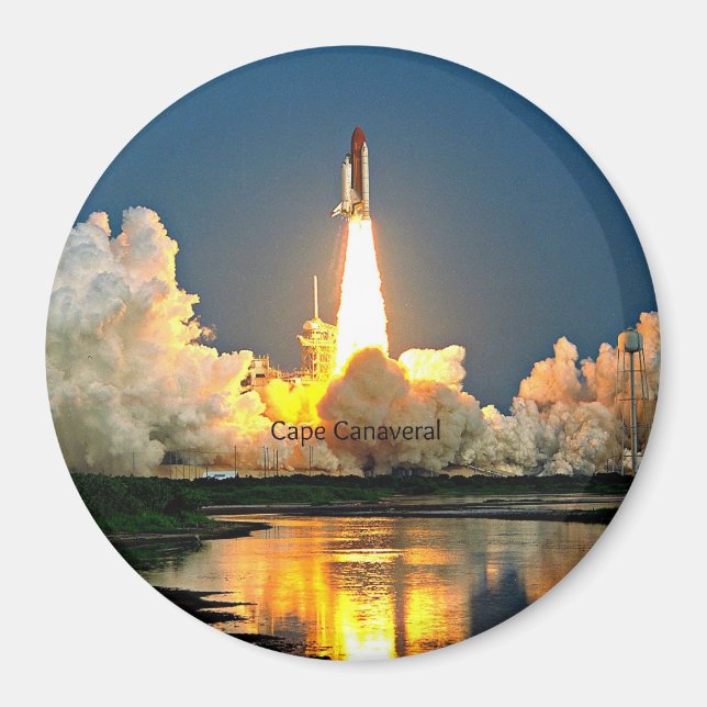 Cape Canaveral Florida Launch Pad Magnet (Front)
