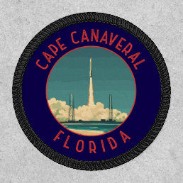 Cape Canaveral Florida Retro Distressed Circle Patch