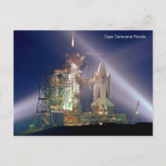 Cape Canaveral Florida Rocket Launch Postcard
