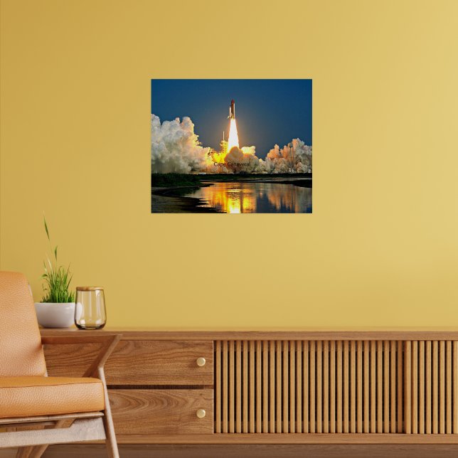 Cape Canaveral Launch Pad Labeled Poster (Living Room 2)