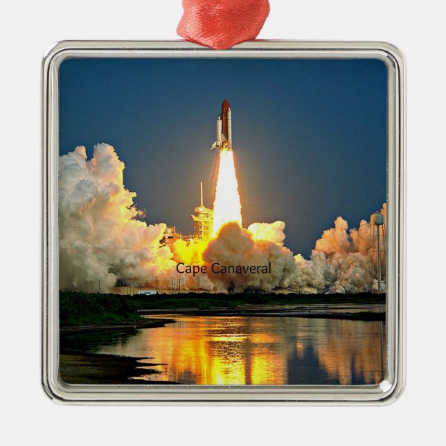 Cape Canaveral Launch Pad Metal Ornament (Front)