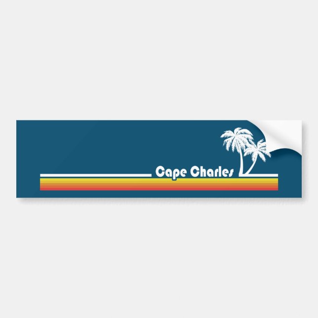 Cape Charles Beach Virginia Bumper Sticker (Front)