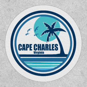 Cape Charles Beach Virginia Palm Tree Birds Patch