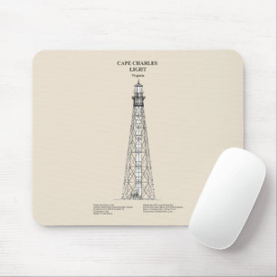 Cape Charles Lighthouse - Virginia - SBD Mouse Pad