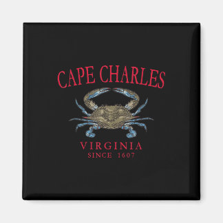 Cape Charles Virginia Blue Crab Since 1607 Arched Magnet
