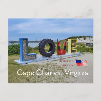Cape Charles Virginia - Historical America Postcard