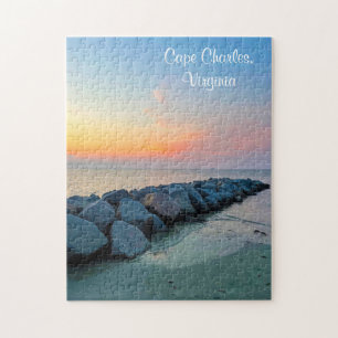 Cape Charles Virginia Sunset Jigsaw Puzzle