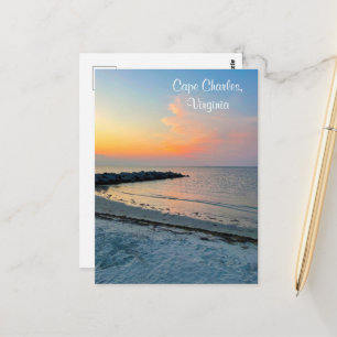 Cape Charles Virginia Sunset Postcard
