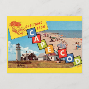 Cape Cod 1950's Postcard