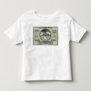 Cape Cod Battleship Brand Cranberry Label Toddler T-shirt