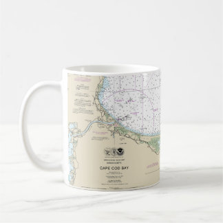 Cape Cod Bay Nautical Chart 13246 Coffee Mug