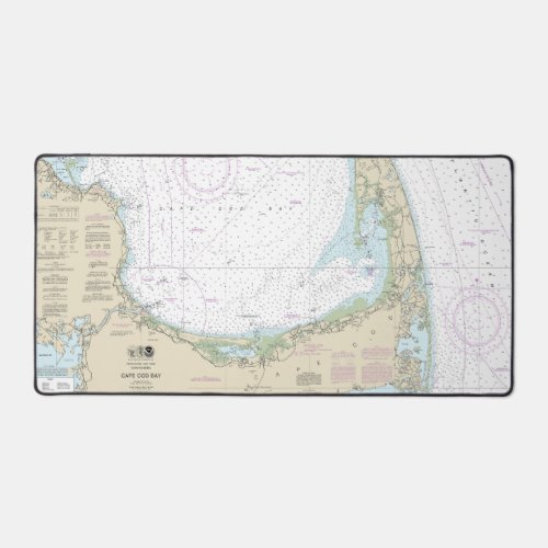 Cape Cod Bay Nautical Chart 13246 Desk Mat