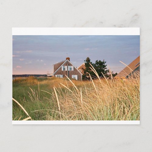 Cape Cod Beach House Postcard