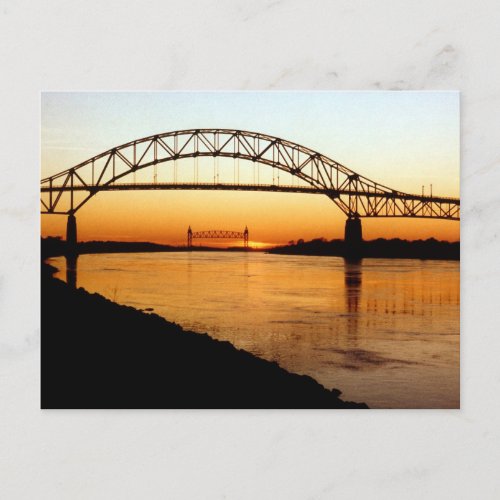 Cape Cod Bourne Bridge Postcard