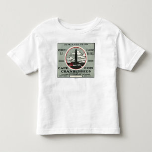 Cape Cod Bunker Hill Brand Cranberry Label Toddler T-shirt