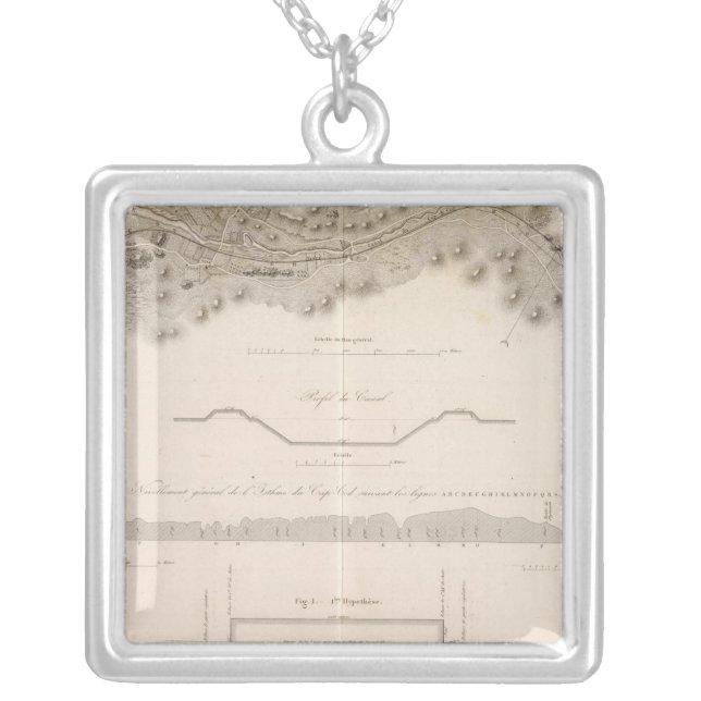 Cape Cod Canal Silver Plated Necklace (Front)