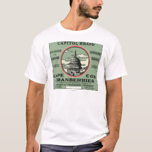 Cape Cod Capitol Brand Cranberry Label T-Shirt