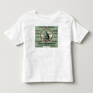 Cape Cod Capitol Brand Cranberry Label Toddler T-shirt