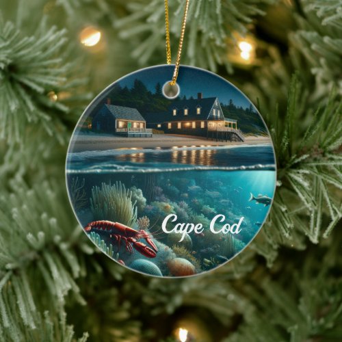 Cape Cod Christmas Ornament