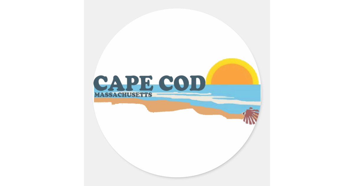 Cape Cod. Classic Round Sticker | Zazzle