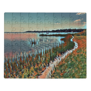 Cape Cod Coast Pathway - Late Summer Jigsaw Puzzle