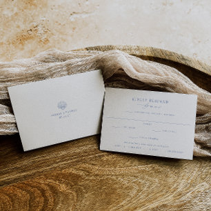 CAPE COD Coastal Meal Choice Wedding RSVP Card