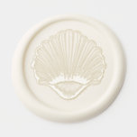 CAPE COD COASTAL Seashell Wax Seal Sticker<br><div class="desc">CAPE COD COASTAL | Scallop Seashell,  Wax Seal Sticker.</div>