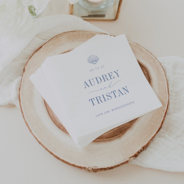 CAPE COD Coastal Wedding Napkins (Creator Uploaded)