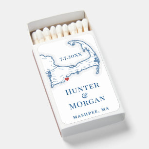 Cape Cod Destination Wedding Matchboxes