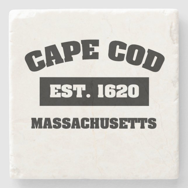 Cape Cod Est. 1620 Stone Coaster (Front)