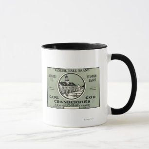 Cape Cod Faneuil Hall Brand Cranberry Label Mug