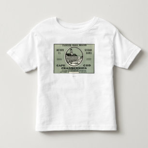 Cape Cod Faneuil Hall Brand Cranberry Label Toddler T-shirt