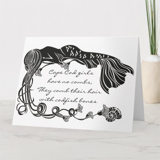 "Cape Cod Girls" Mermaid Greeting Card (Front)