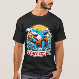 CAPE COD-GREAT WHITE EATING ICE CREAM 7 T-Shirt