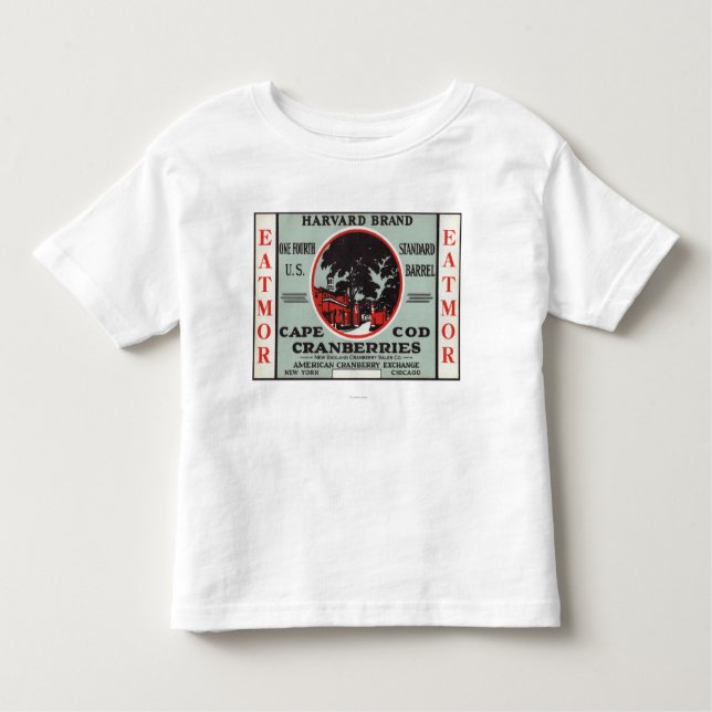 Cape Cod Harvard Eatmor Cranberries Brand Toddler T-shirt (Front)