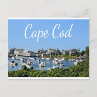 Cape Cod, Harwich MA Wychmere Harbor Postcard