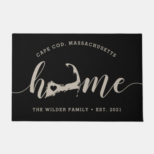 Cape Cod Home Town Personalized Doormat