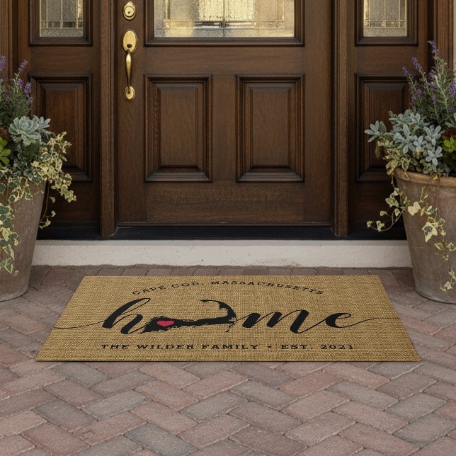 Cape Cod Home Town Personalized Doormat (Creator Uploaded)