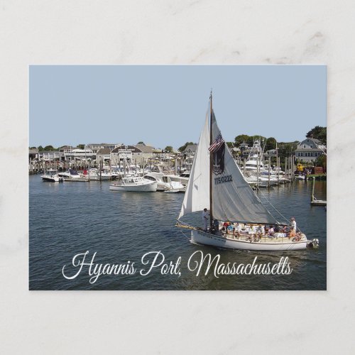 Cape Cod Hyannis Port  Massachusetts USA Postcard