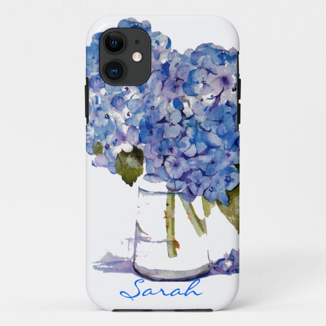 Cape Cod Hydrangeas iPhone 5 case Personalized (Back)