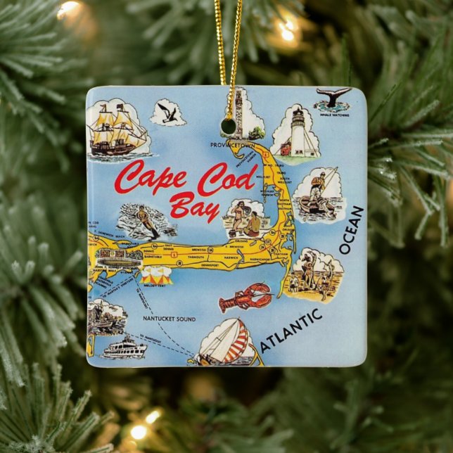 Cape Cod Illustrated Ornament (Tree)