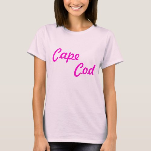 Cape Cod Ladies Baby Doll Fitted Tee Shirt