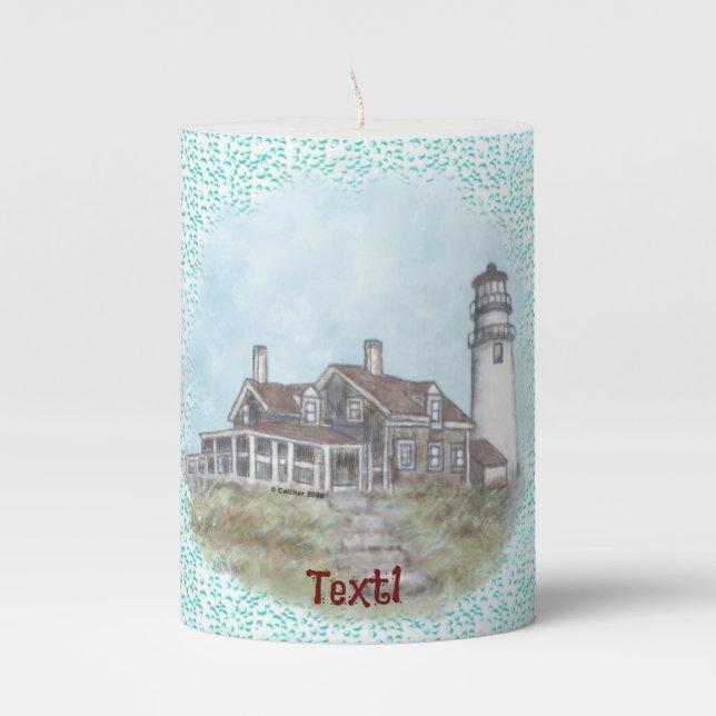 Cape Cod Lighthouse  Candle (Front)